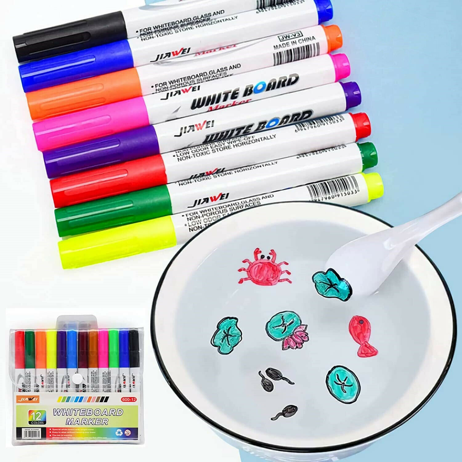 Magical Water Painting Pen, Magic Doodle Drawing Pens, Doodle Water  Floating Painting Marker Pens for Kids Adult Drawing Gift 